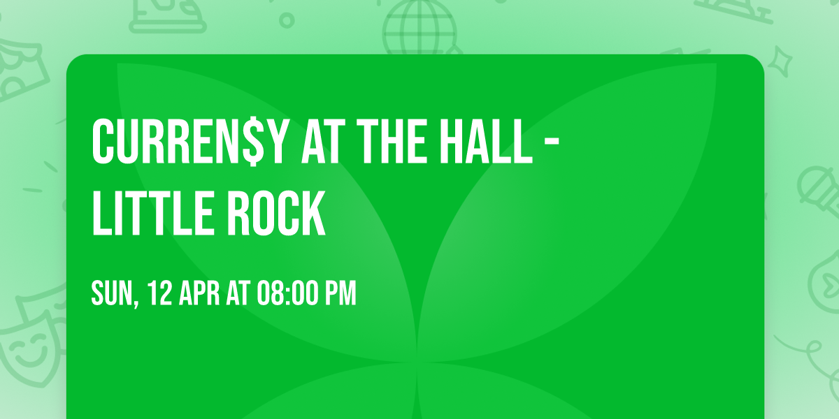 Curren$y at The Hall - Little Rock