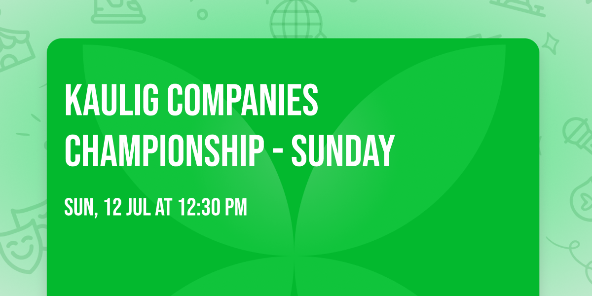 Kaulig Companies Championship - Sunday