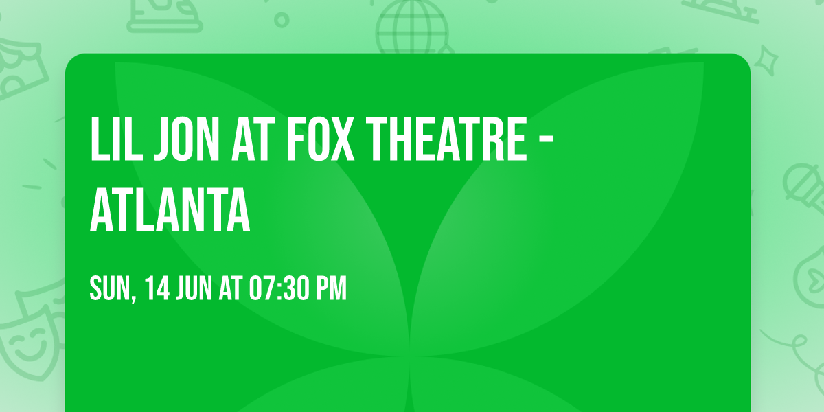 Lil Jon at Fox Theatre - Atlanta