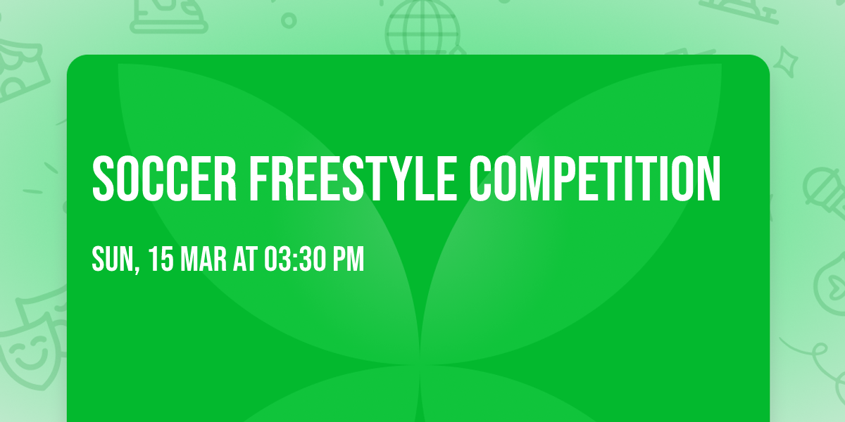 Soccer freestyle competition 