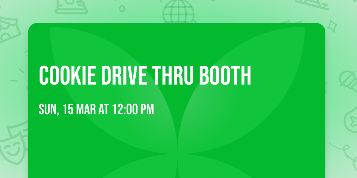 Cookie Drive Thru Booth 