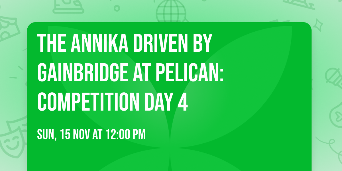 The ANNIKA driven by Gainbridge at Pelican: Competition Day 4