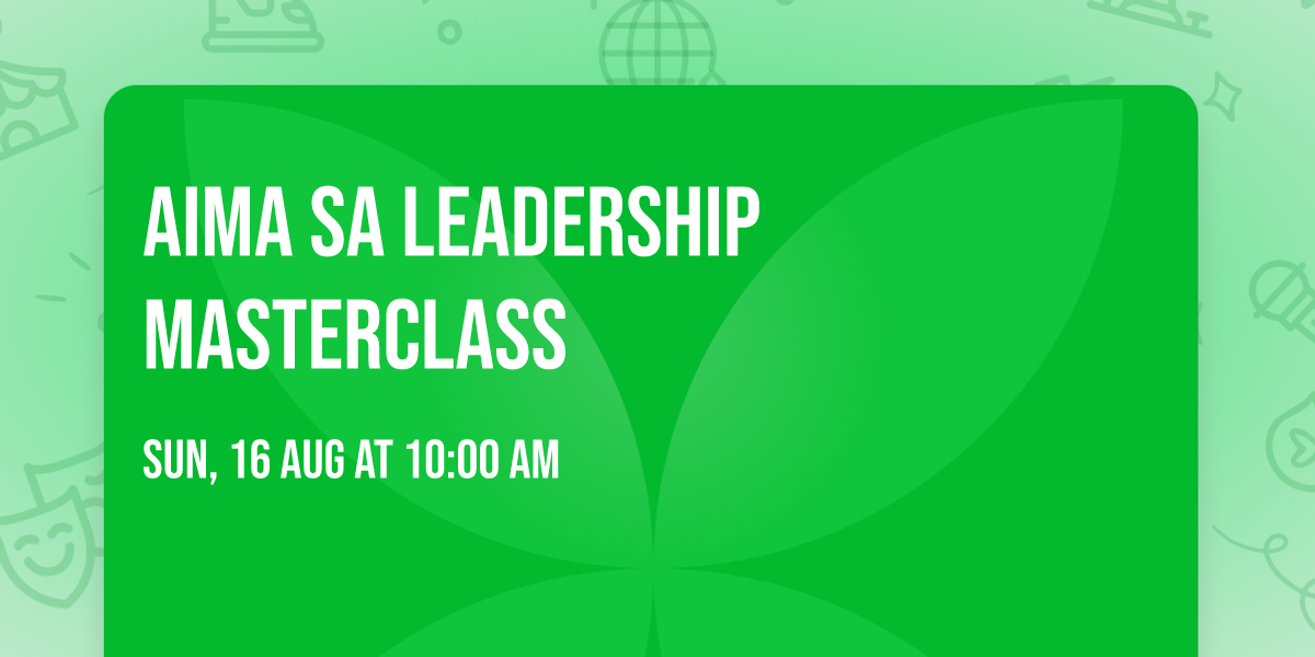 AIMA SA Leadership Masterclass