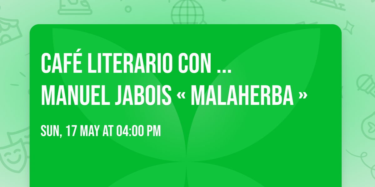 Caf\u00e9 literario con ... Manuel Jabois \u00ab Malaherba \u00bb