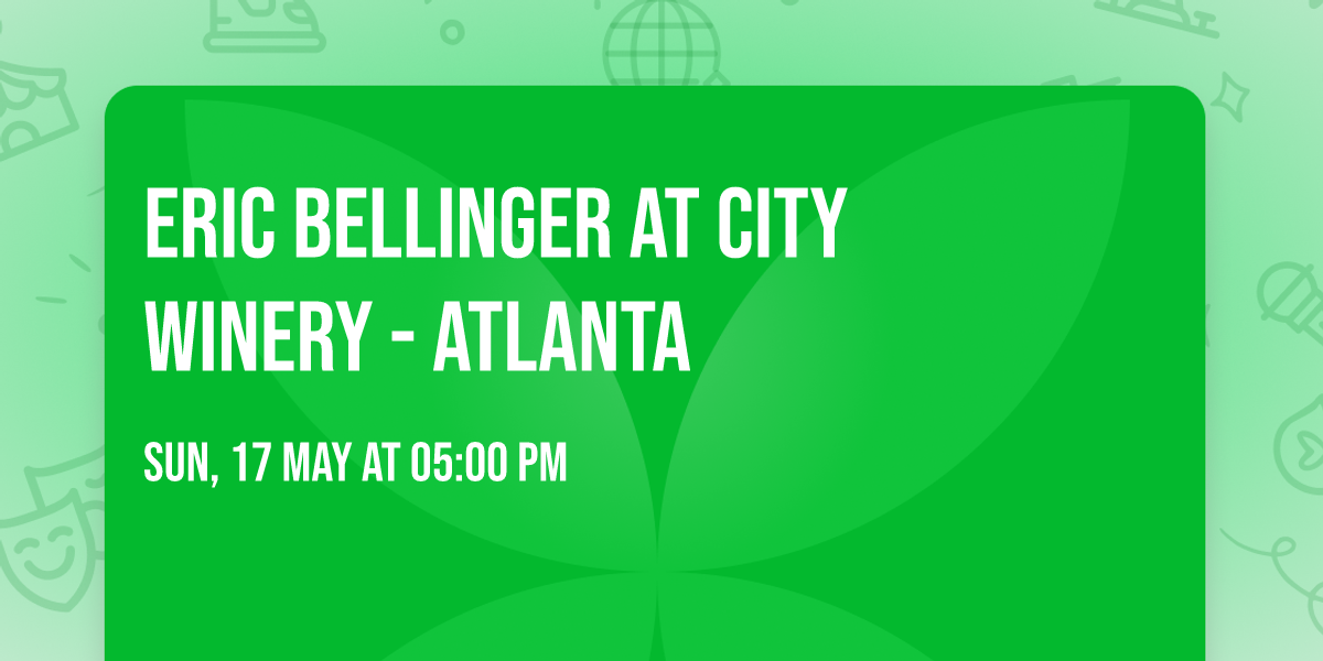 Eric Bellinger at City Winery - Atlanta