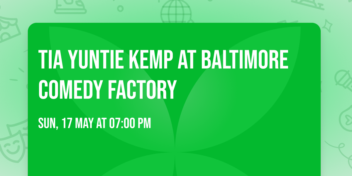Tia Yuntie Kemp at Baltimore Comedy Factory