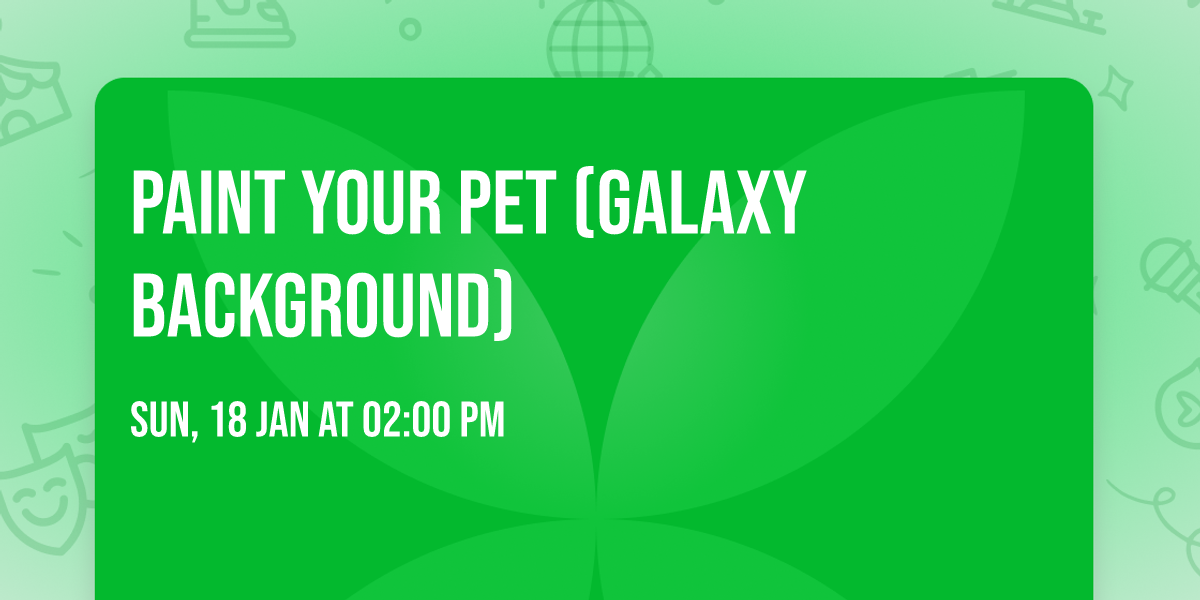 Paint Your Pet (Galaxy Background)