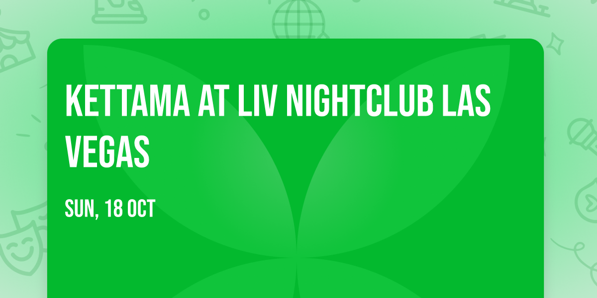 Kettama at LIV Nightclub Las Vegas