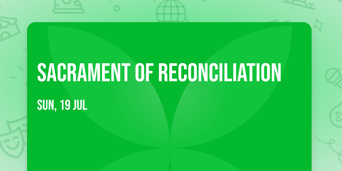 Sacrament of Reconciliation