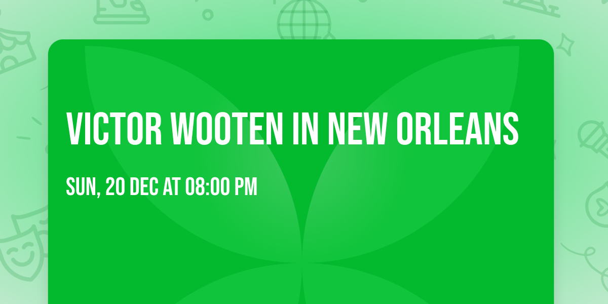 Victor Wooten in New Orleans