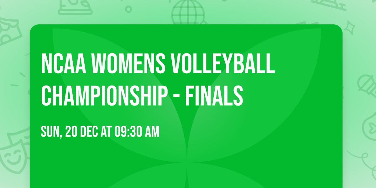 NCAA Womens Volleyball Championship - Finals