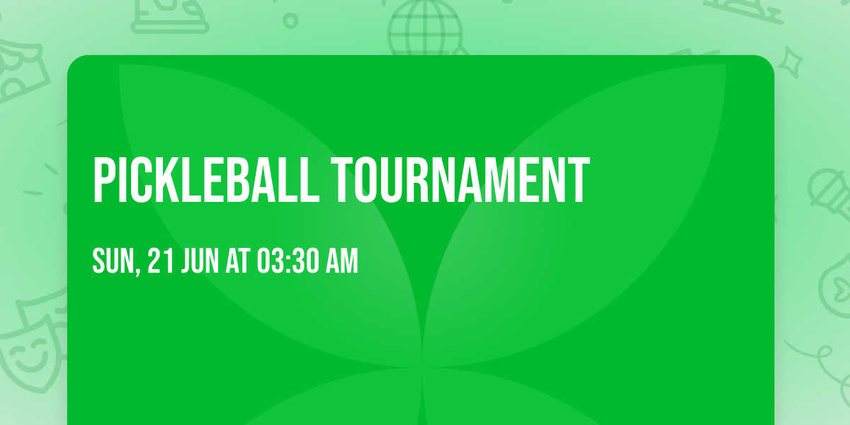 Pickleball Tournament