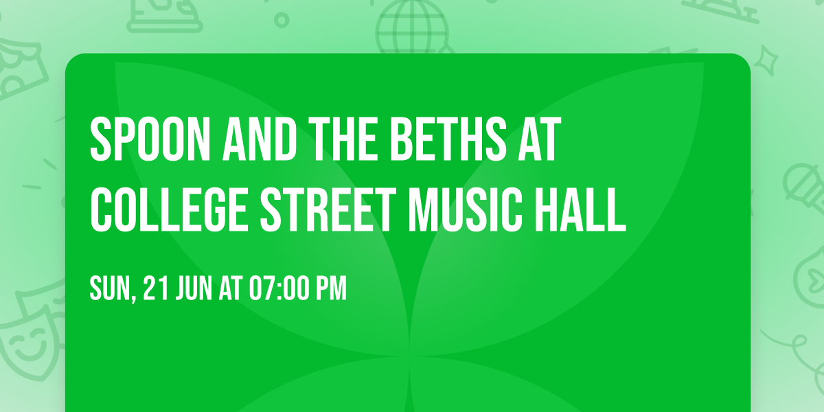 Spoon and The Beths at College Street Music Hall