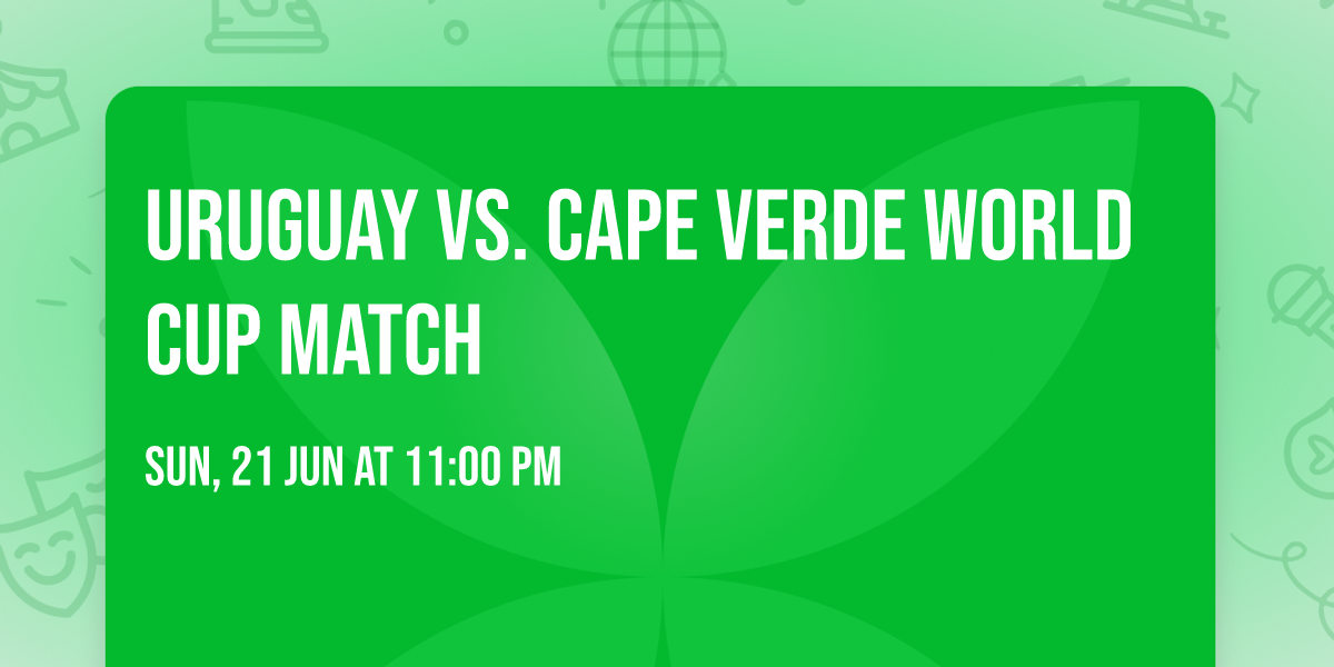 Uruguay vs. Cape Verde World Cup Match