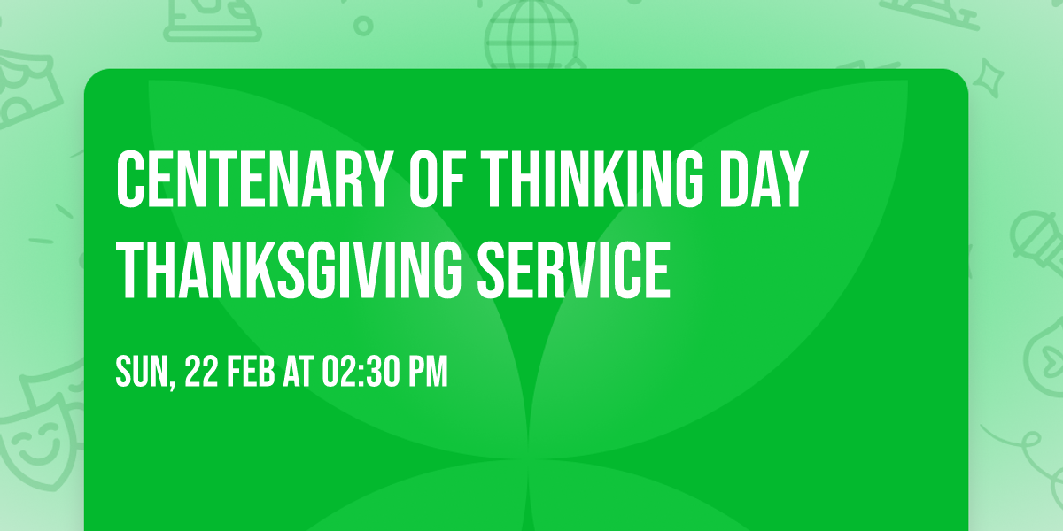 Centenary of Thinking Day Thanksgiving Service