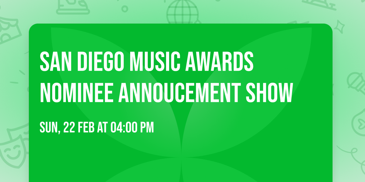 San Diego Music Awards Nominee Annoucement Show