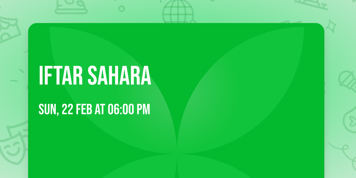 Iftar  Sahara