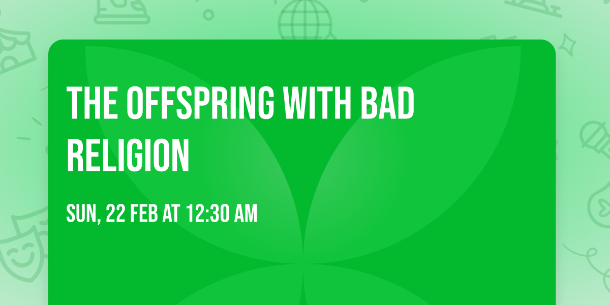 The Offspring with Bad Religion