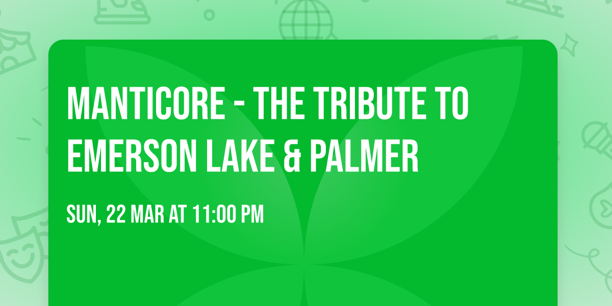 Manticore - The Tribute to Emerson Lake & Palmer
