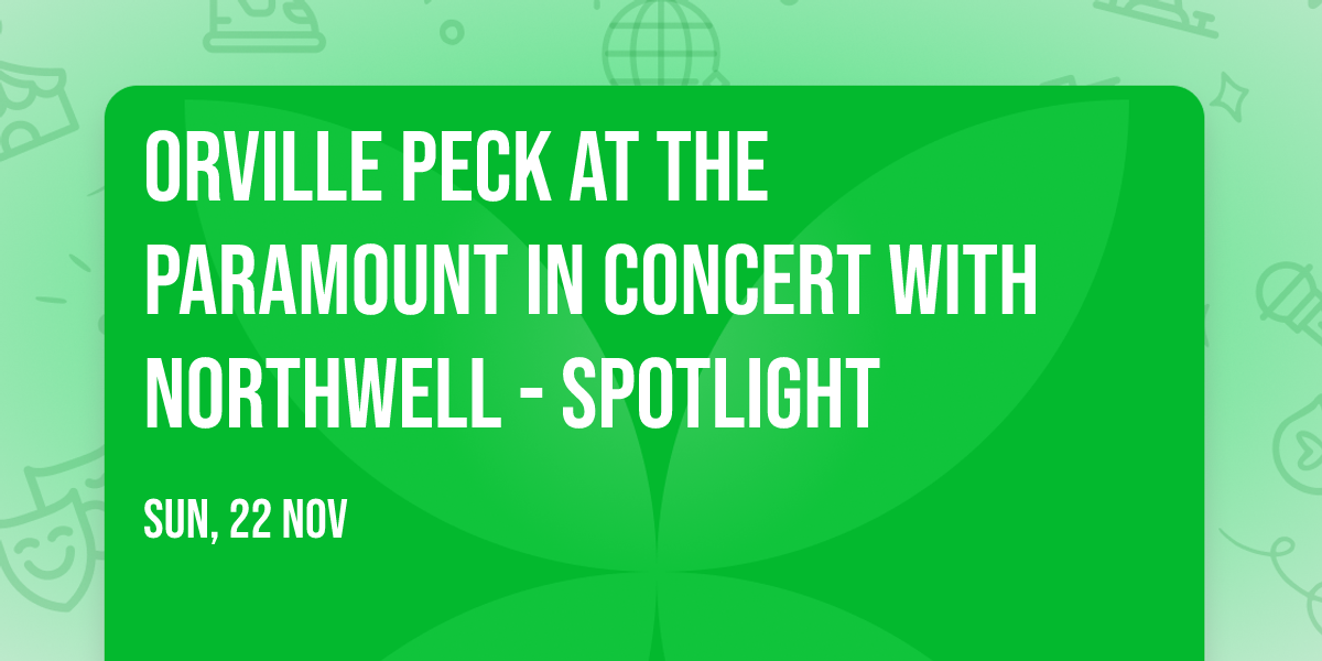 Orville Peck at The Paramount In Concert With Northwell - Spotlight