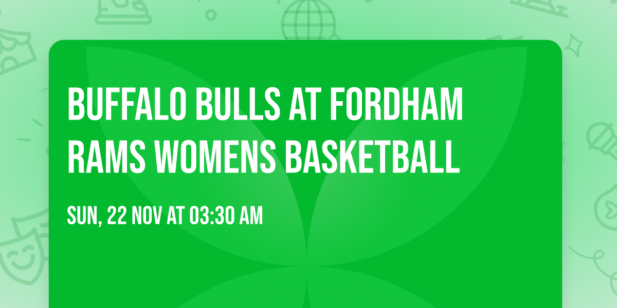 Buffalo Bulls at Fordham Rams Womens Basketball