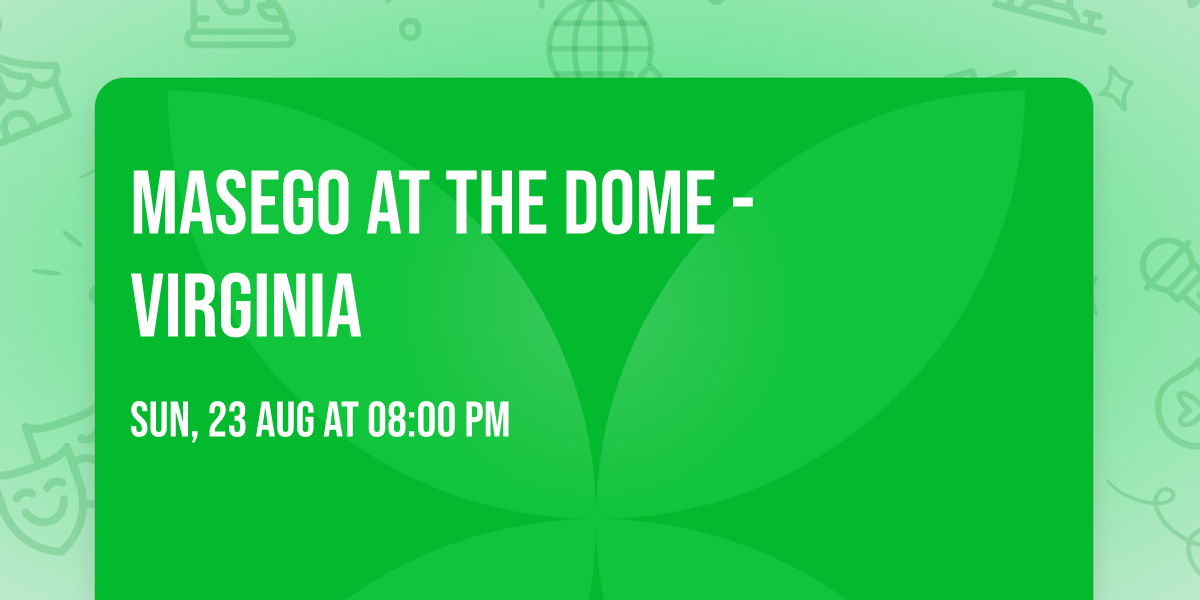Masego at The Dome - Virginia