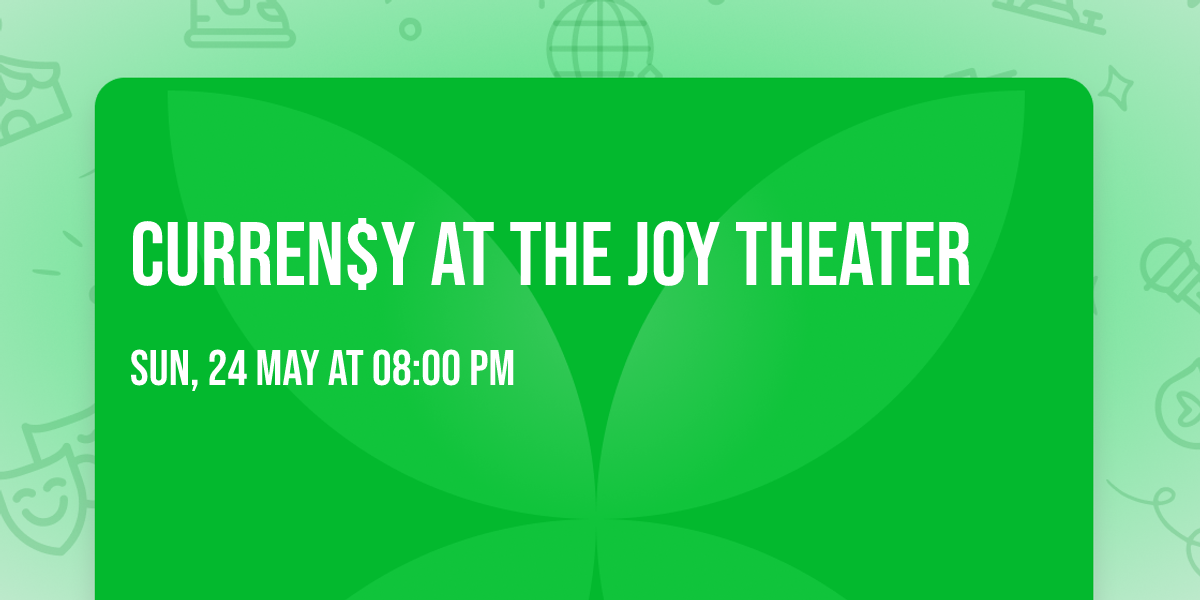Curren$y at The Joy Theater