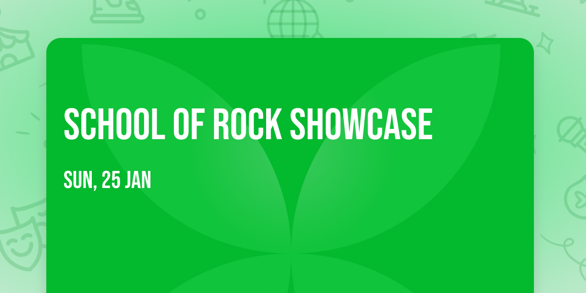 School Of Rock Showcase