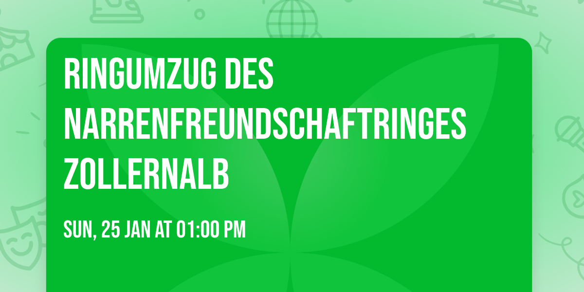 Ringumzug des Narrenfreundschaftringes Zollernalb