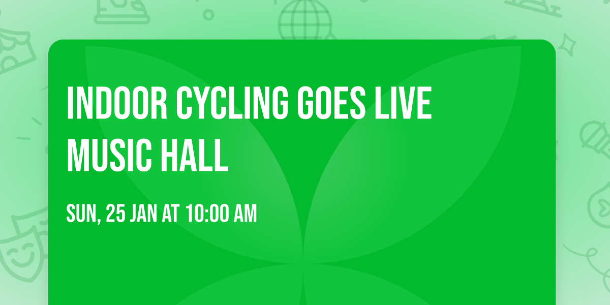 Indoor Cycling goes Live Music Hall