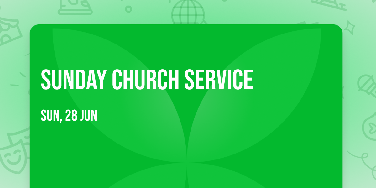 Sunday church service 