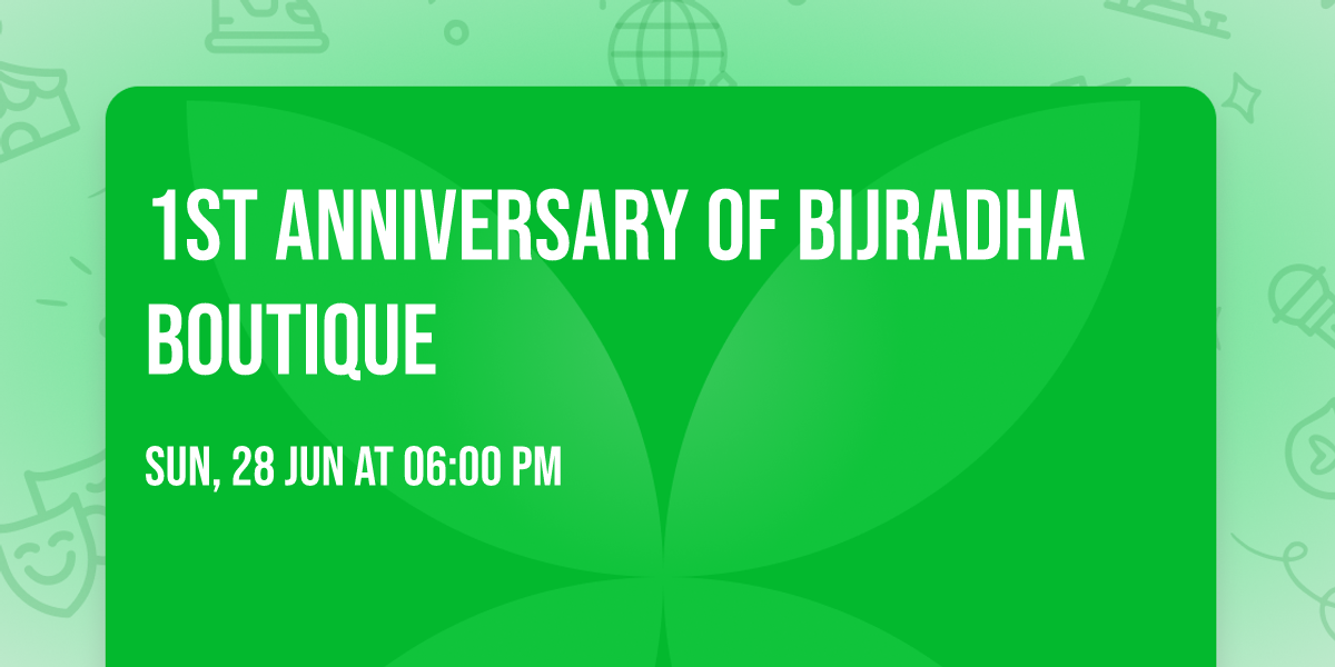 1st Anniversary of Bijradha Boutique 