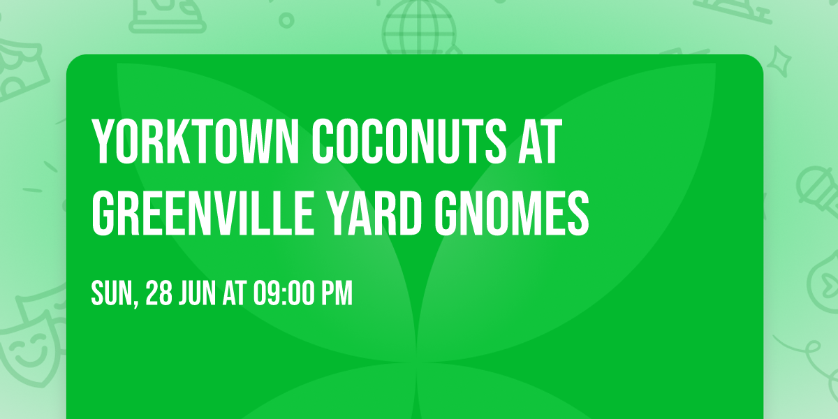 Yorktown Coconuts at Greenville Yard Gnomes