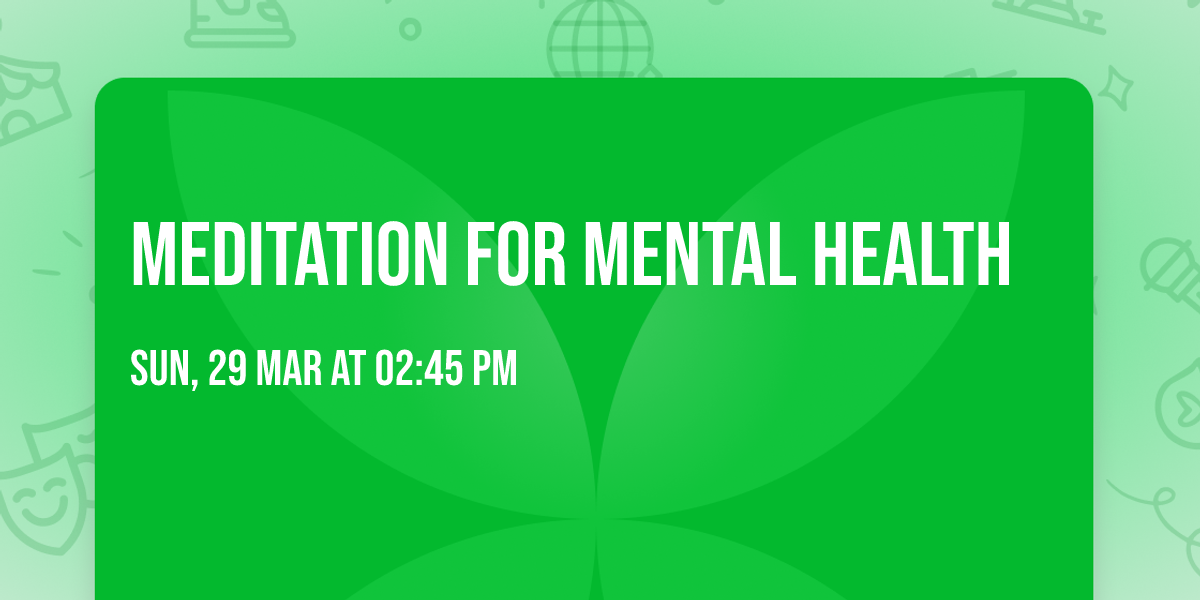 Meditation for Mental Health