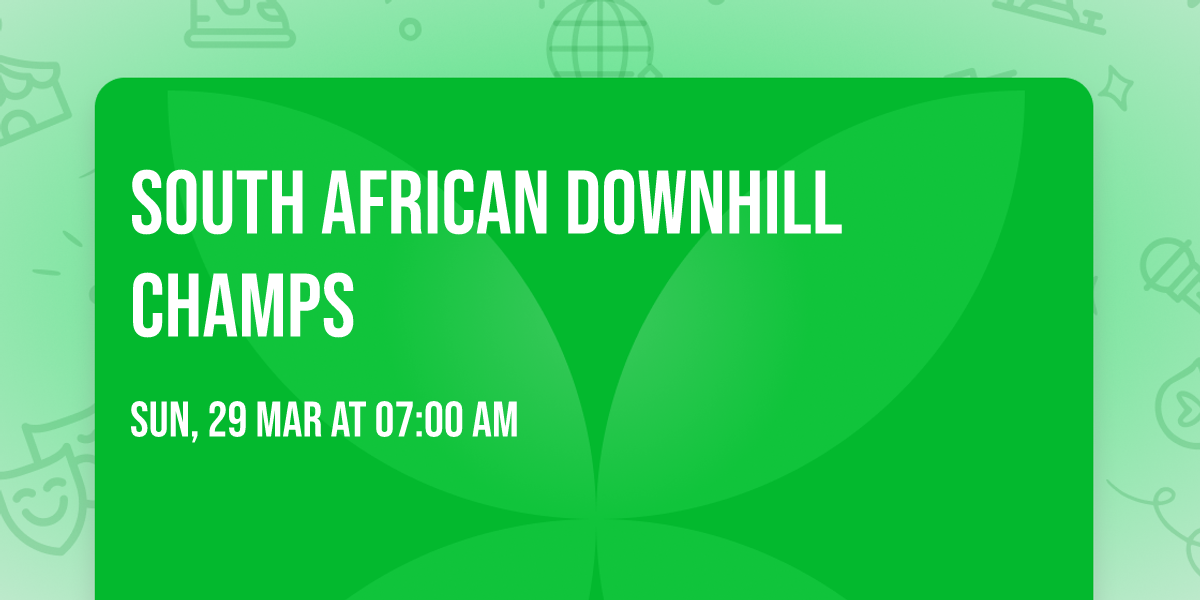 South African Downhill Champs 