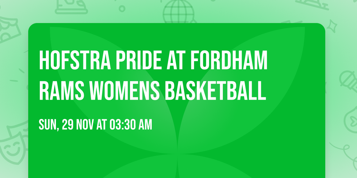 Hofstra Pride at Fordham Rams Womens Basketball