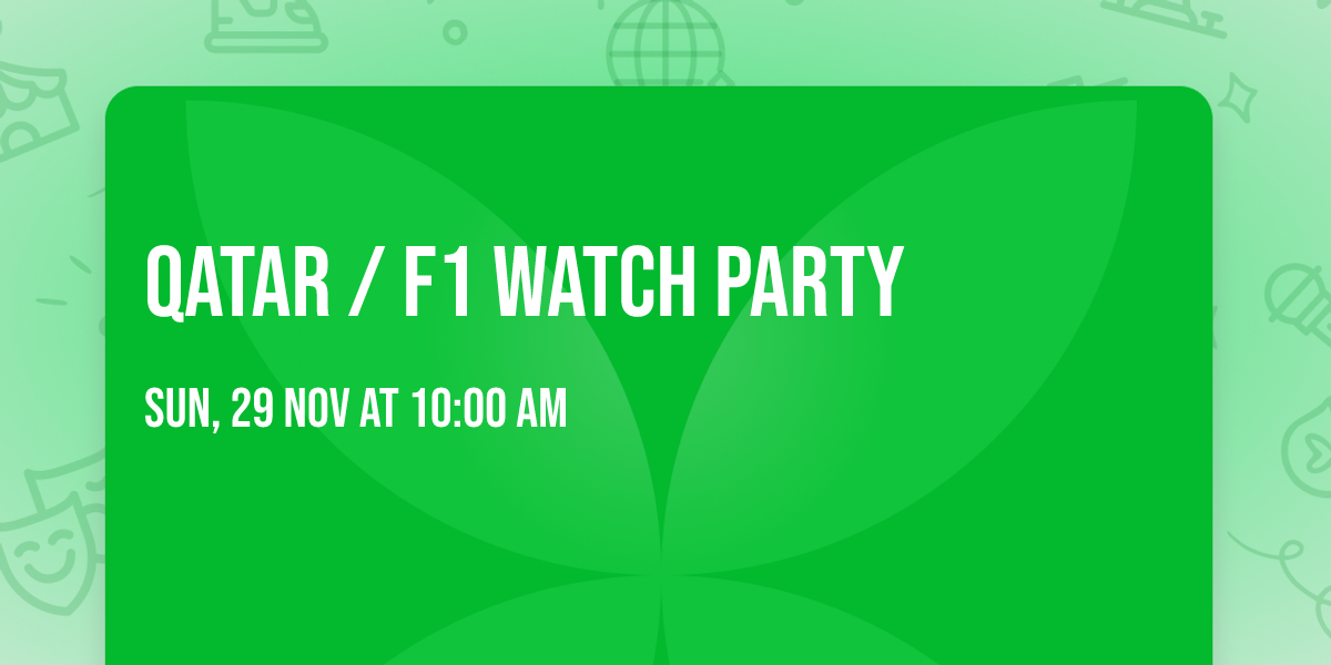 Qatar \/ F1 Watch Party