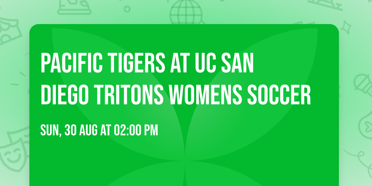 Pacific Tigers at UC San Diego Tritons Womens Soccer