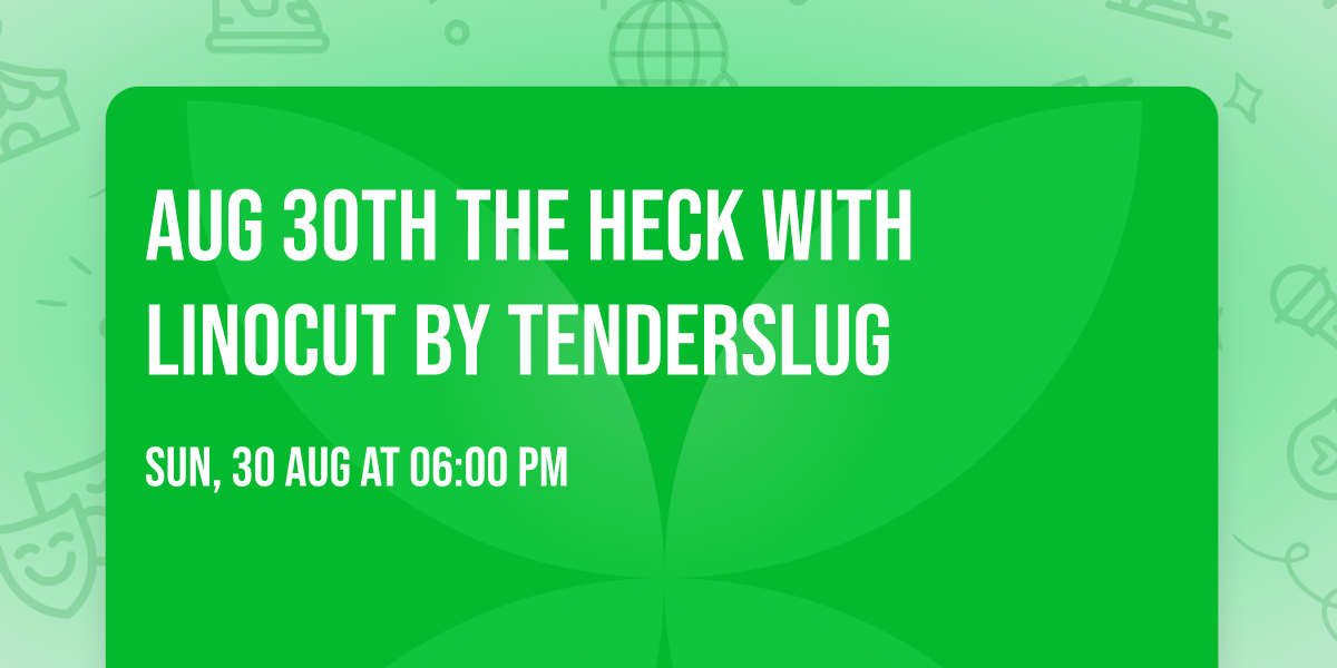 Aug 30th The Heck with linocut by tenderslug
