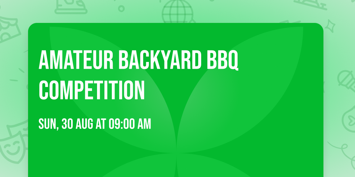 Amateur Backyard BBQ Competition