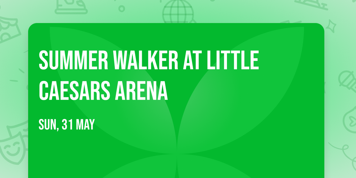 Summer Walker at Little Caesars Arena