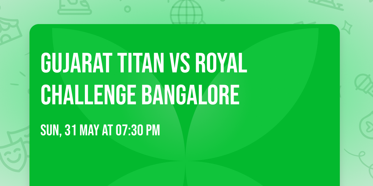 Gujarat Titan vs Royal challenge Bangalore