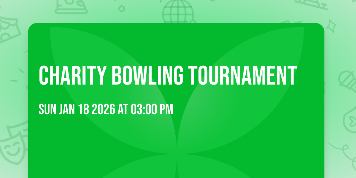 Charity bowling tournament 