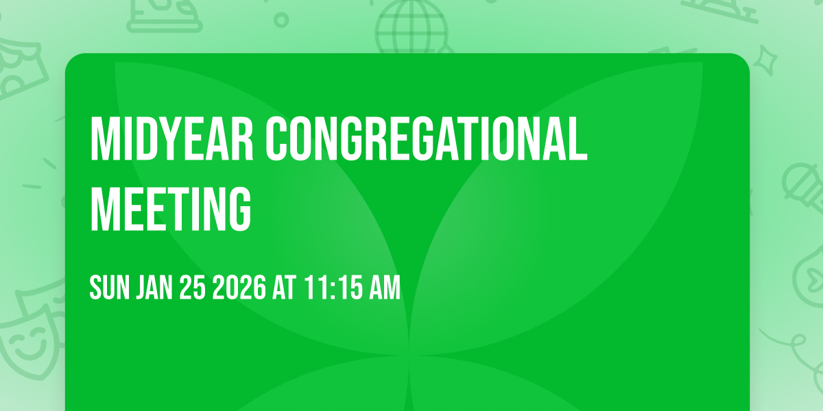 Midyear Congregational Meeting