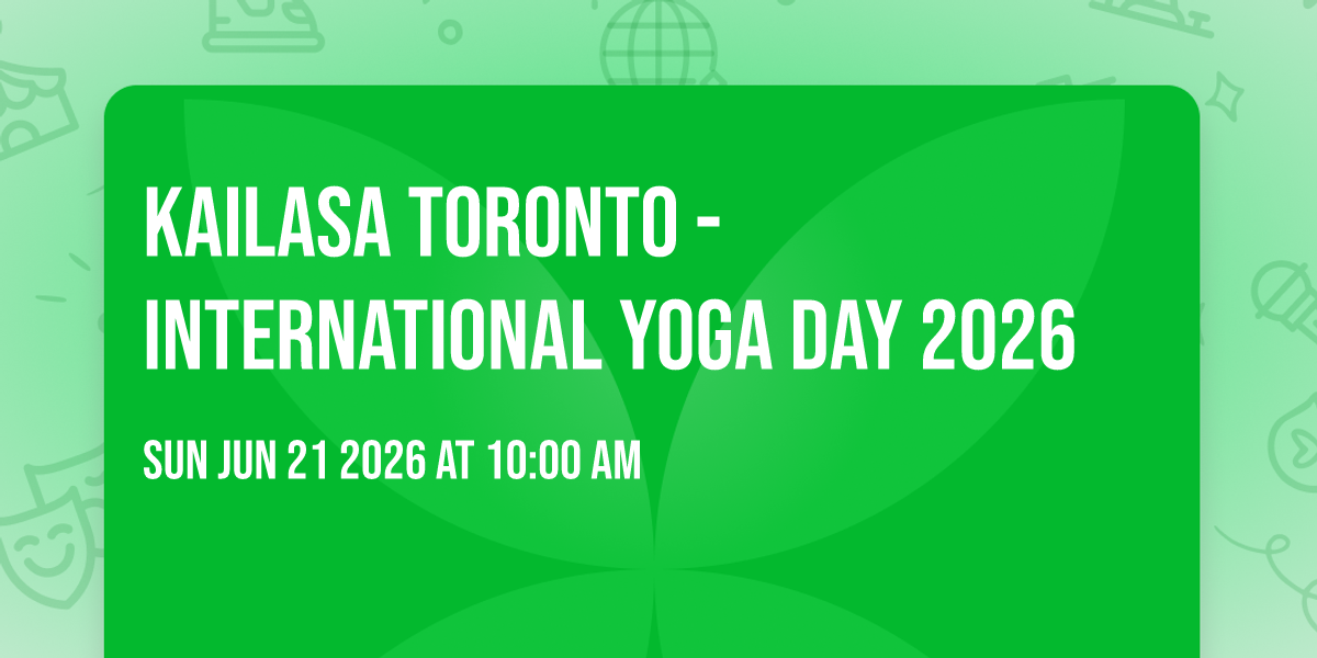 KAILASA Toronto - International Yoga Day 2026