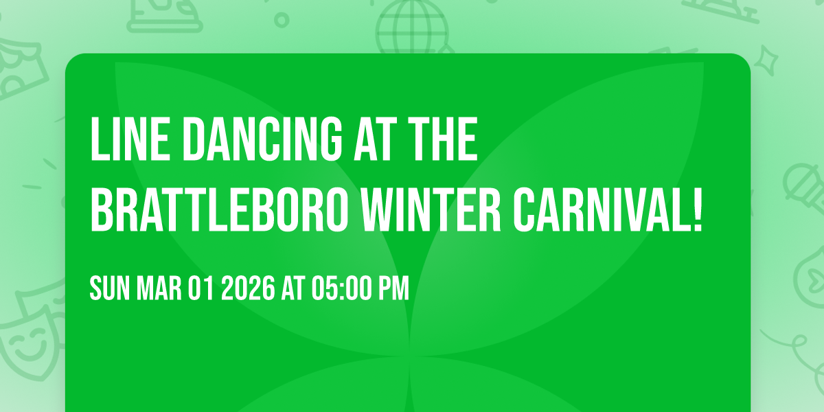 Line Dancing at The Brattleboro Winter Carnival!