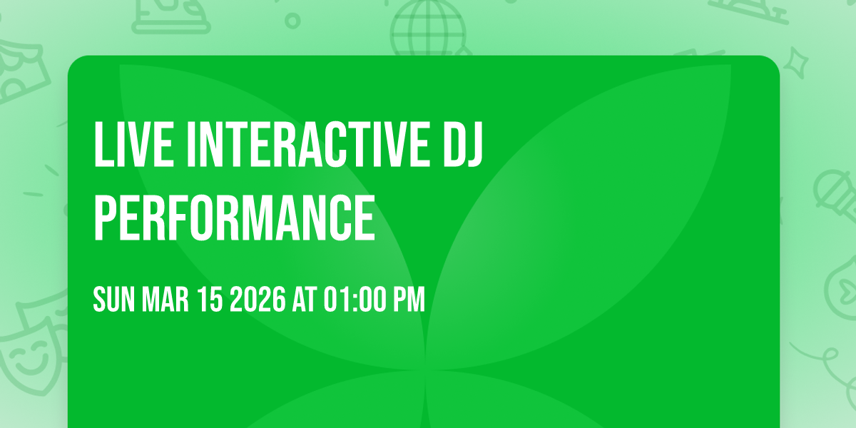 Live Interactive DJ Performance