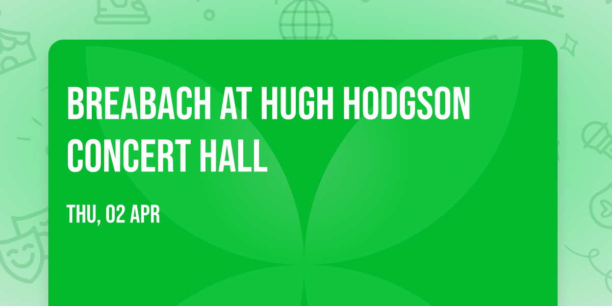 Breabach at Hugh Hodgson Concert Hall