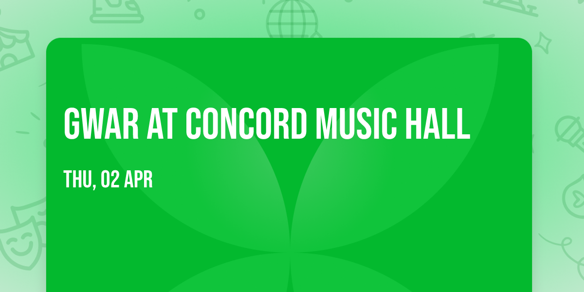 Gwar at Concord Music Hall