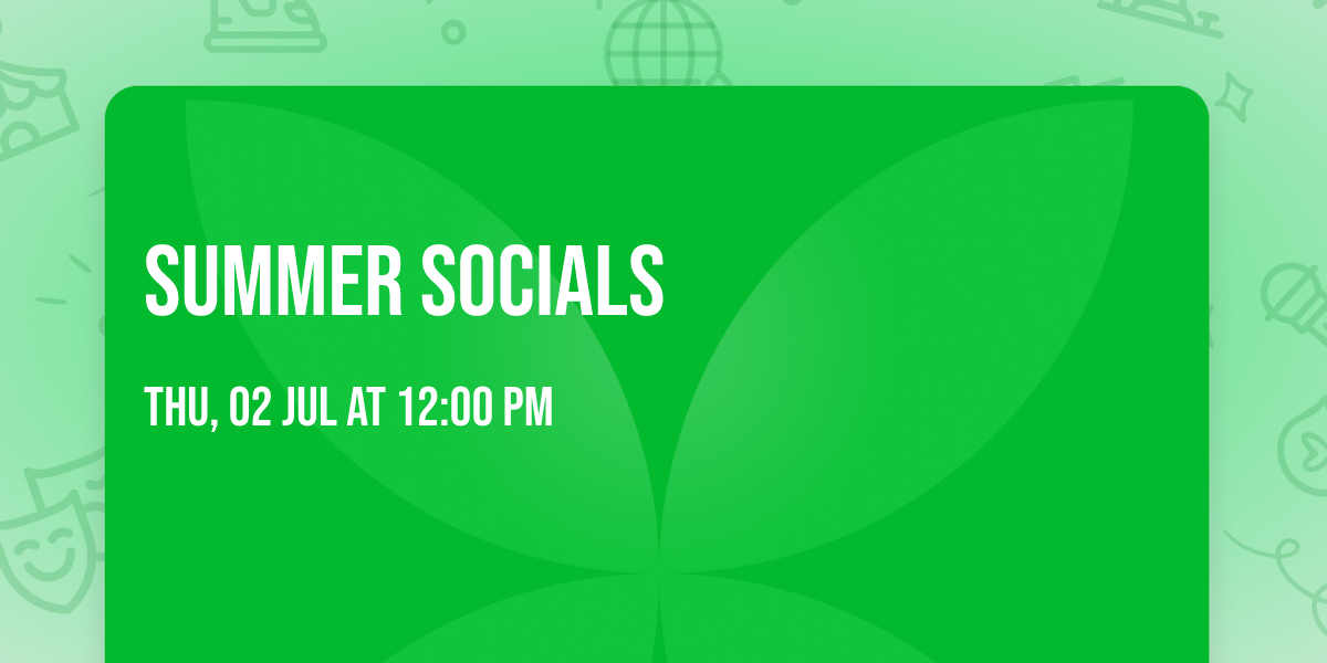 Summer Socials